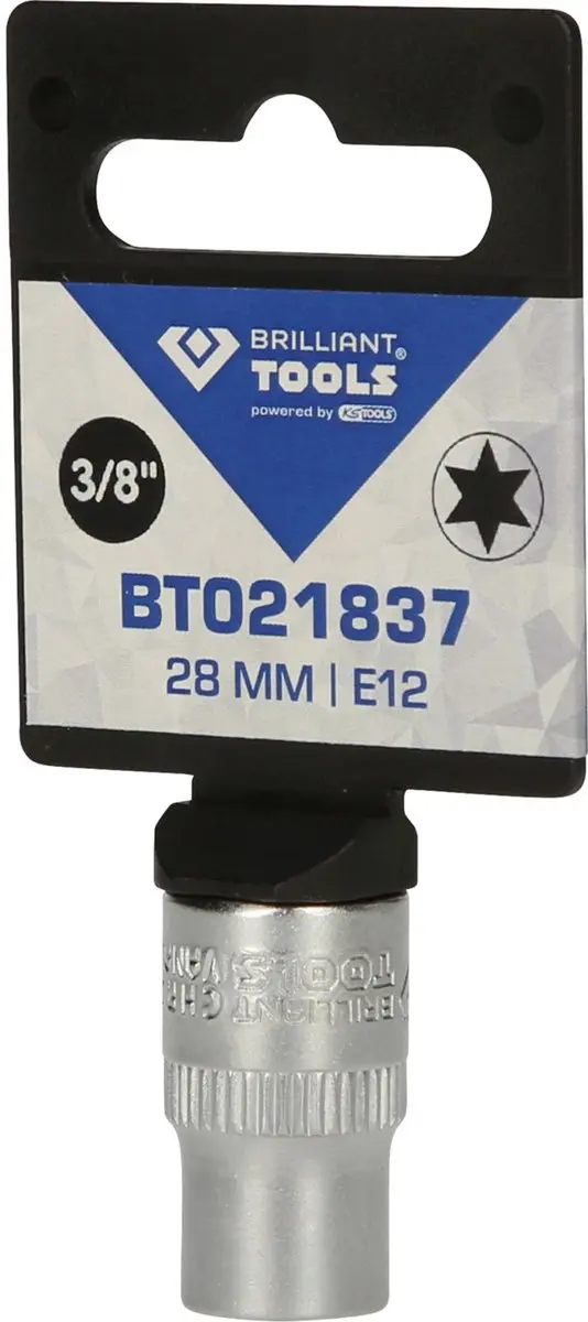 Brilliant Tools BT021837 E-dop E12 3/8" - 6-kant - afbeelding 2 van 4