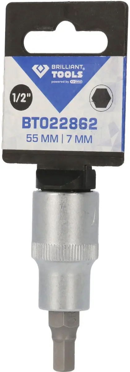Brilliant Tools BT022862 Inbus Bit-dop 7 mm - 55 mm - afbeelding 2 van 4