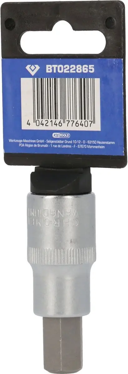 Brilliant Tools Inbus Bit-dop BT022865 - 1/2" 12mm, 55mm - afbeelding 4 van 4