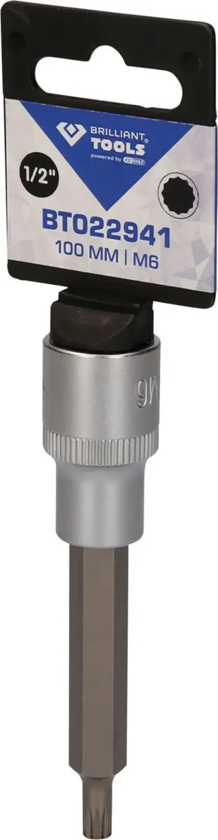 Brilliant Tools BT022941 Veelzahn Bit-Dop - 1/2 inch M6 100mm - afbeelding 3 van 4