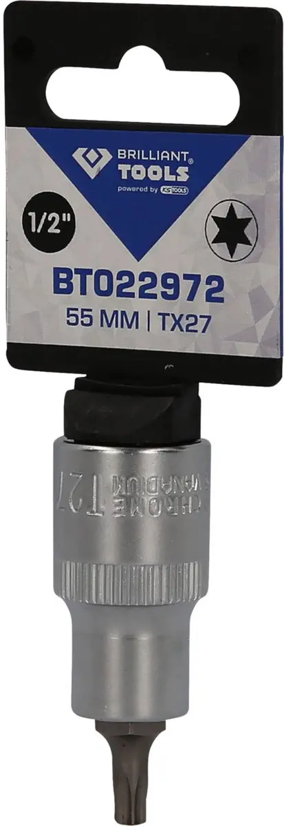 Brilliant Tools BT022972 Torx-dop T27 1/2" 55mm - afbeelding 4 van 4