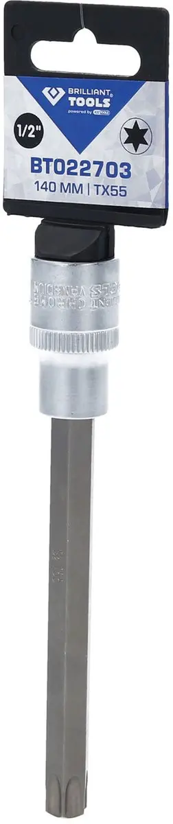 Brilliant Tools BT022703 Torx-dopsleutel 1/2" T55 - 140mm - afbeelding 4 van 4