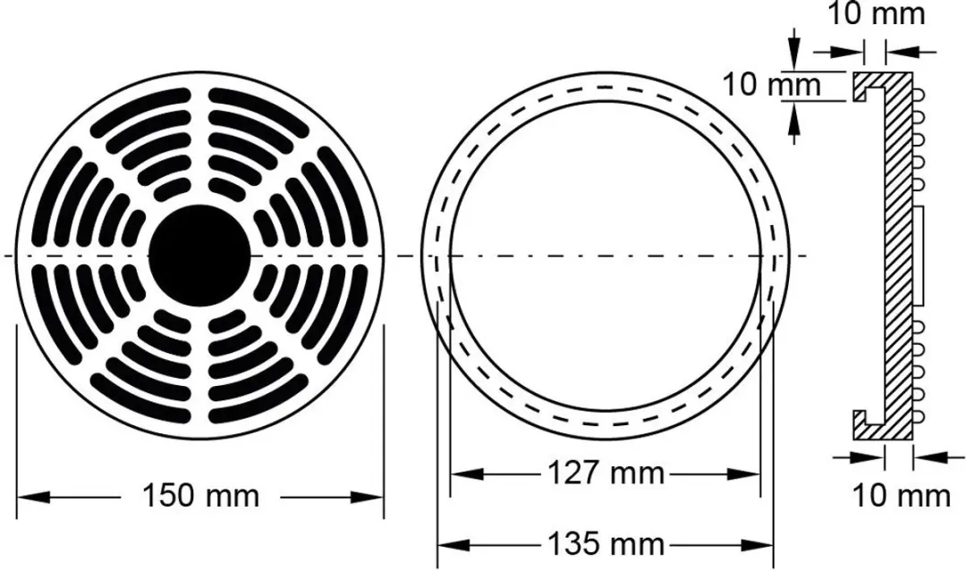 KS TOOLS Rubberen schijf 21 voor Ravaglioli / OMCN liften Ø 150 m...