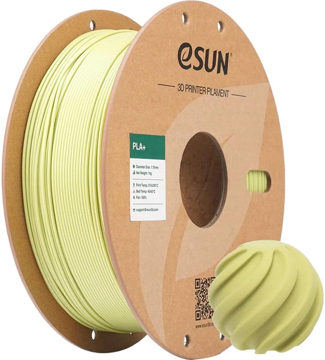 ESUN PLA+ Mosterdgroen 1kg