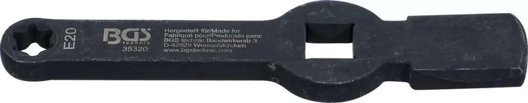BGS Technic 35320 Slagringsleutel E20 - E-profiel (voor Torx) - afbeelding 4 van 4