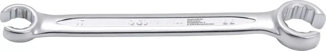 BGS Open ringsleutel 17 x 22 mm - afbeelding 3 van 3