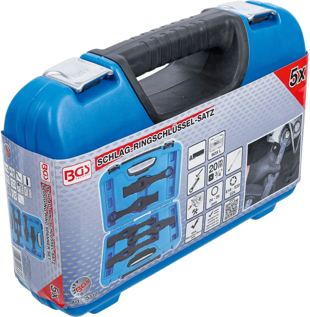BGS technic Slagringsleutelset 18-26mm - 5 delig - afbeelding 6 van 6