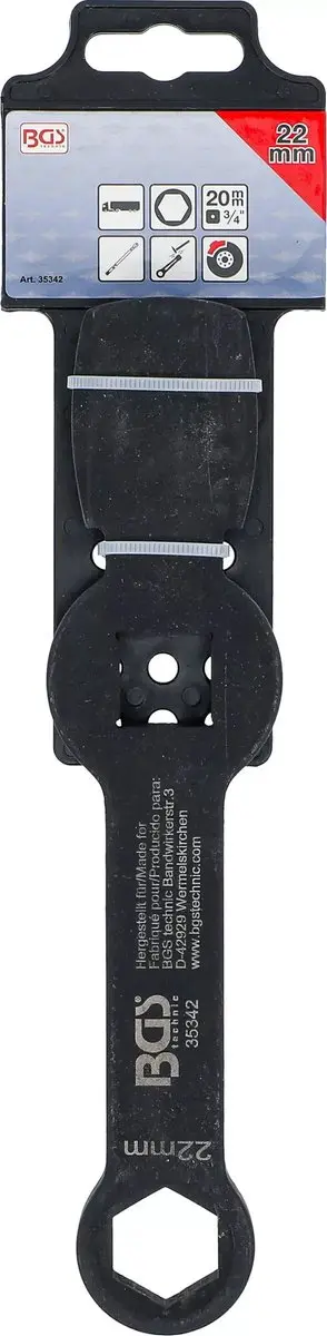 BGS 35342 Slagringsleutel Zeskant - 22 mm - afbeelding 4 van 4