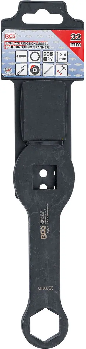 BGS 35342 Slagringsleutel Zeskant - 22 mm - afbeelding 2 van 4