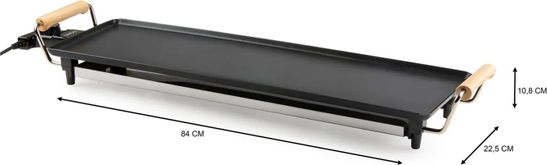 Domo DO8312TP Teppanyaki Grill 70cm - 1800W - Houtlook
