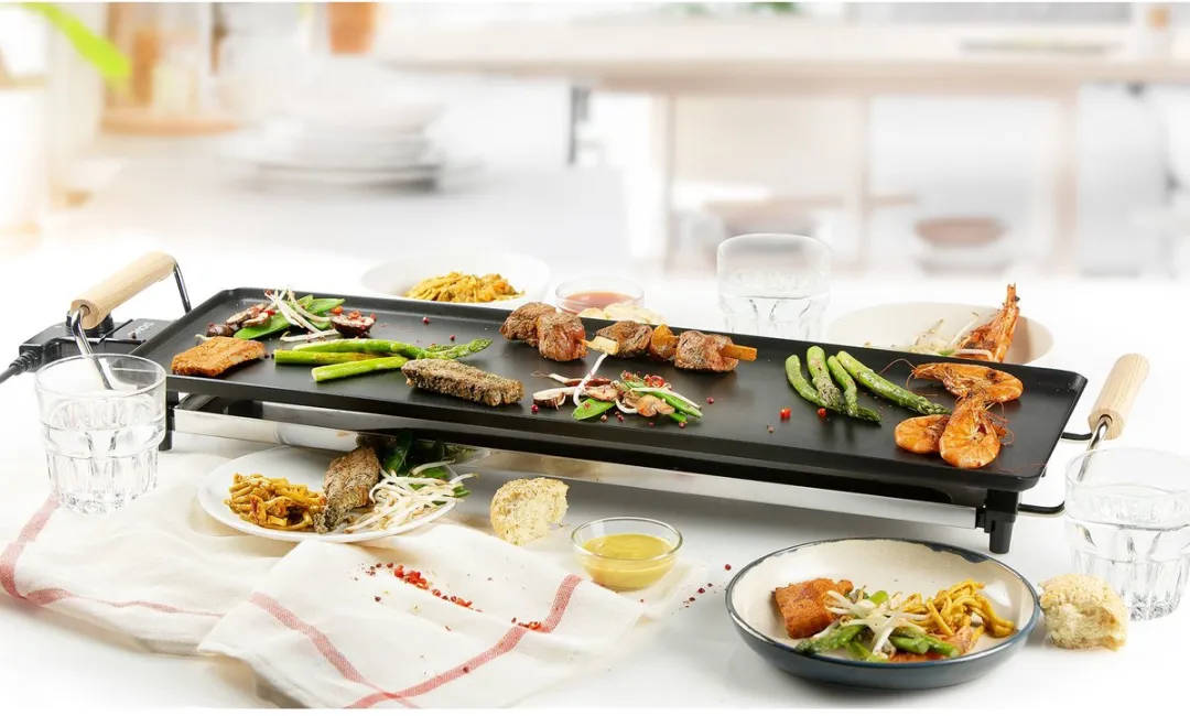 Domo DO8312TP Teppanyaki Grill 70cm - 1800W - Houtlook