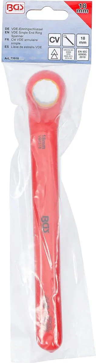 BGS VDE ringsleutel diep gebogen 18 mm - afbeelding 5 van 6