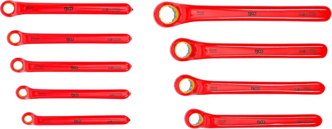 BGS technic VDE ringsleutelset diepliggend 10-24mm 9 delig - afbeelding 3 van 6