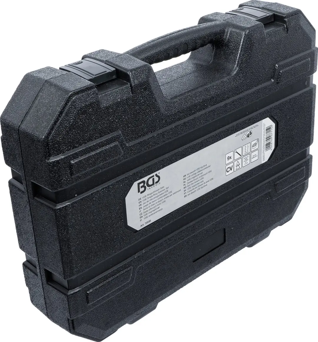 BGS technic VDE ringsleutelset diepliggend 10-24mm 9 delig