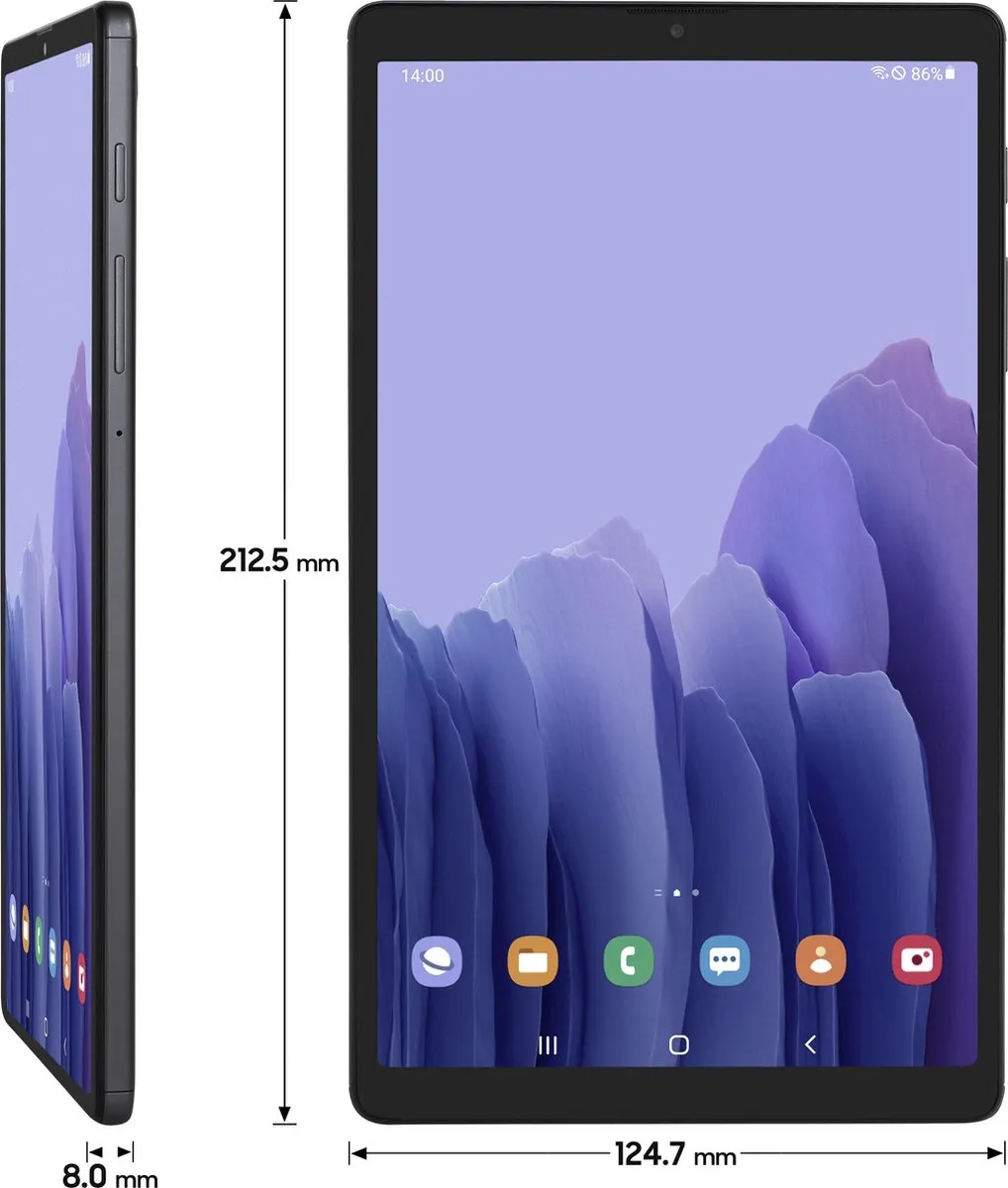 Samsung Galaxy Tab A7 Lite SM-T220NZAAEUB - 8.7 inch 32GB - Grijs