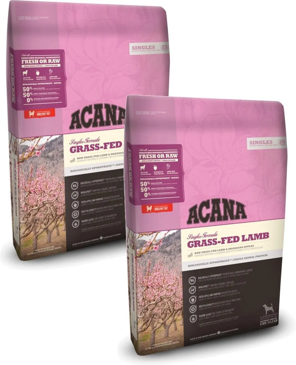 Acana Singles Lam & Appel Hondenvoer - 2x2kg