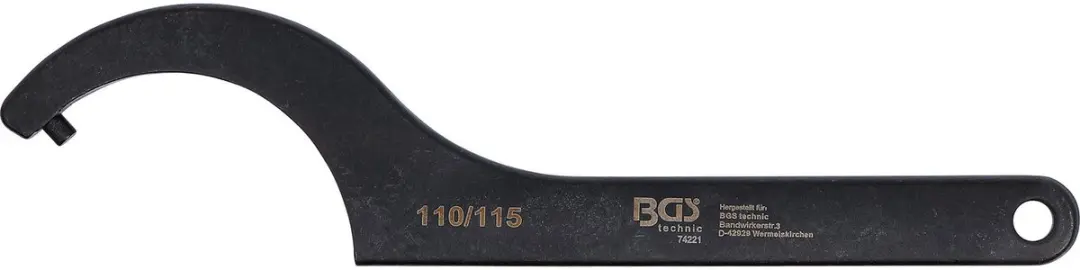 BGS technic 74221 Haaksleutel met nokken 110-115 mm - afbeelding 2 van 2