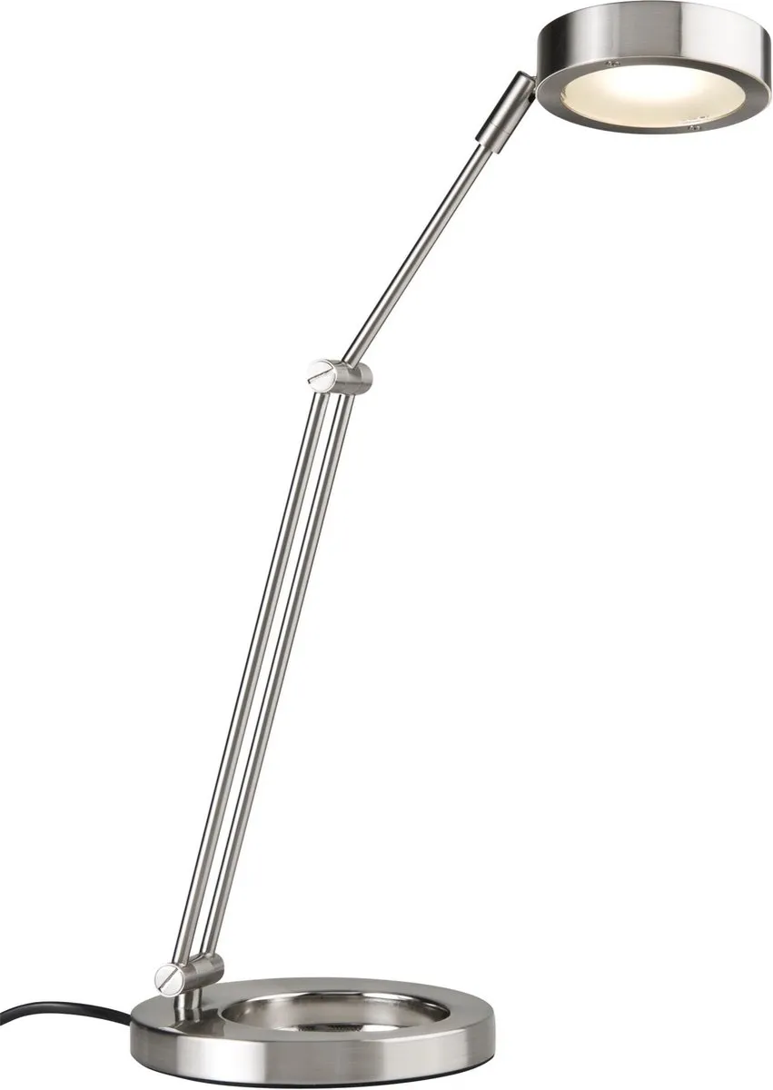 Paulmann LED Bureaulamp Zed 5W 3000K - Staal geborsteld