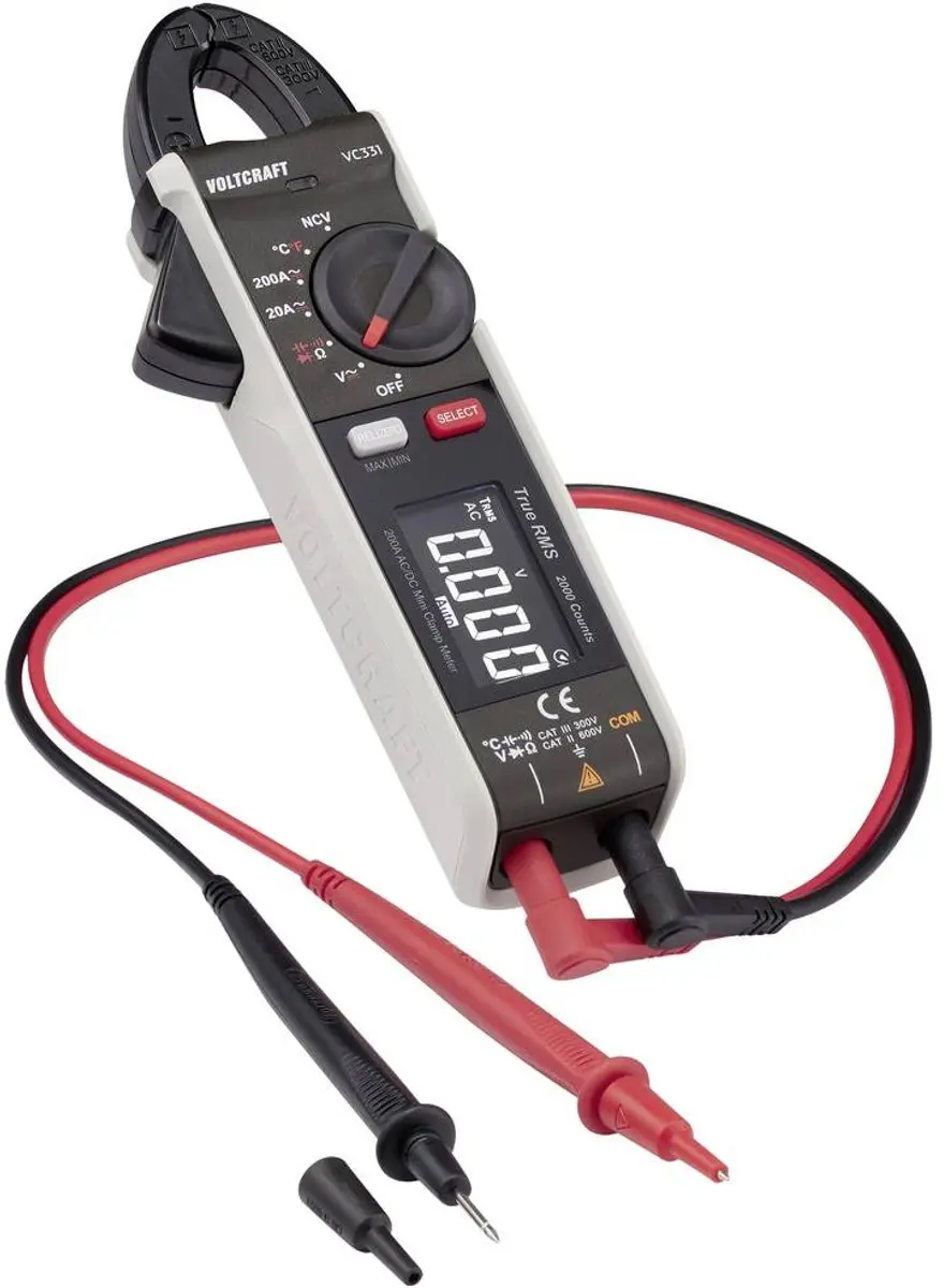 Voltcraft VC-331 Stroomtang - Multimeter - CAT II 600 V - afbeelding 4 van 4