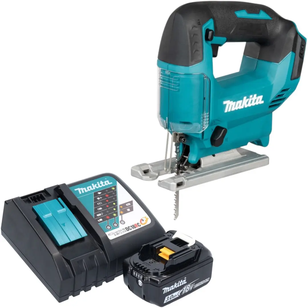 Makita DJV 186 RF1 accu-pendelzaag 18 V + 1x accu 3,0 Ah + oplader
