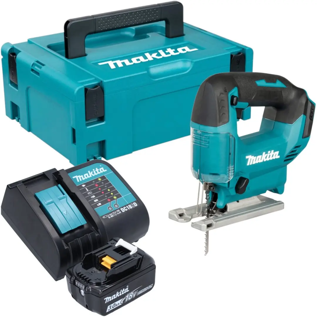 Makita DJV 186 SF1J accu pendelzaag 18 V + 1x accu 3,0 Ah + oplader + Makpac