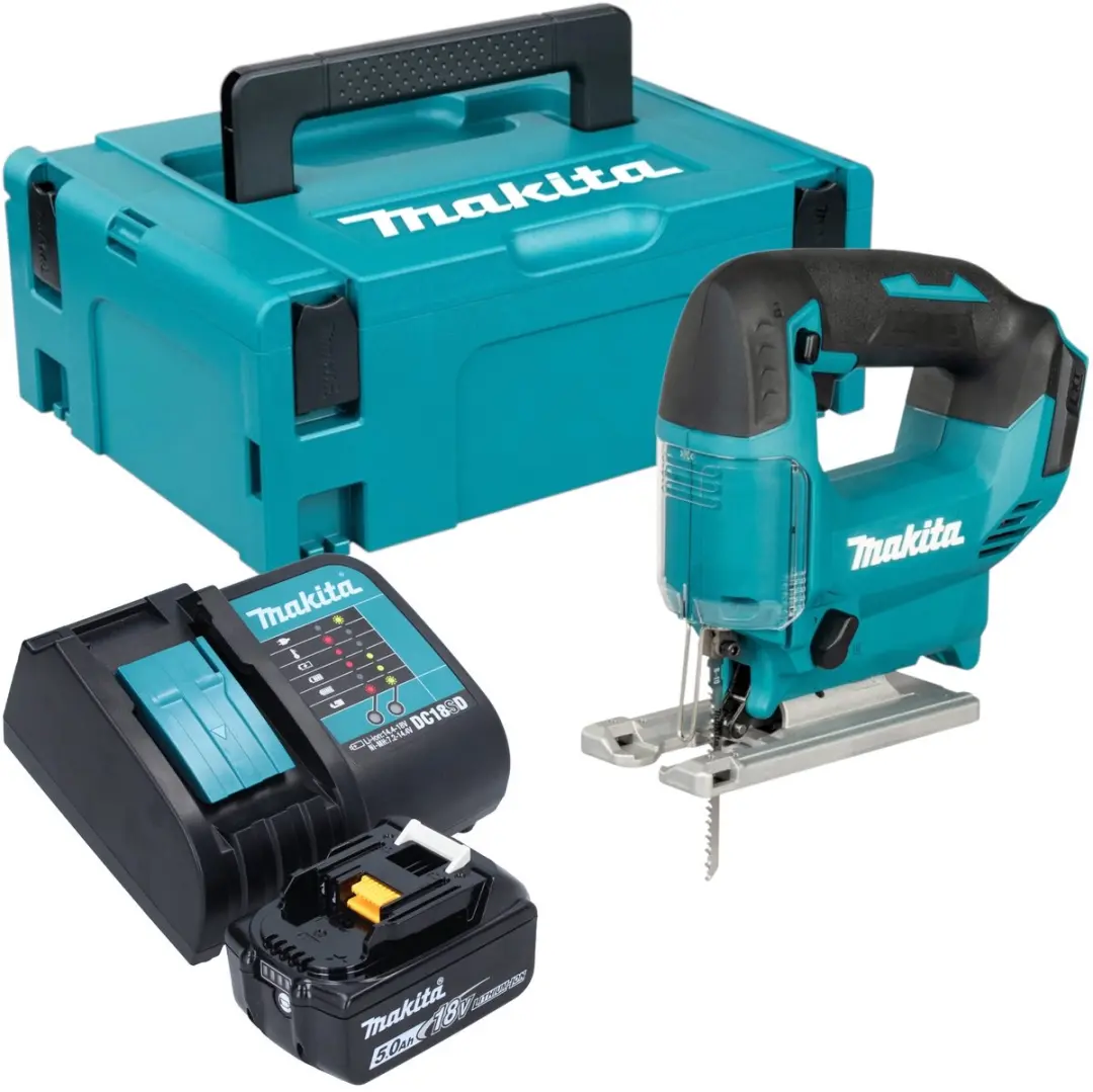 Makita DJV 186 ST1J accu pendelzaag 18 V + 1x accu 5,0 Ah + oplader + Makpac