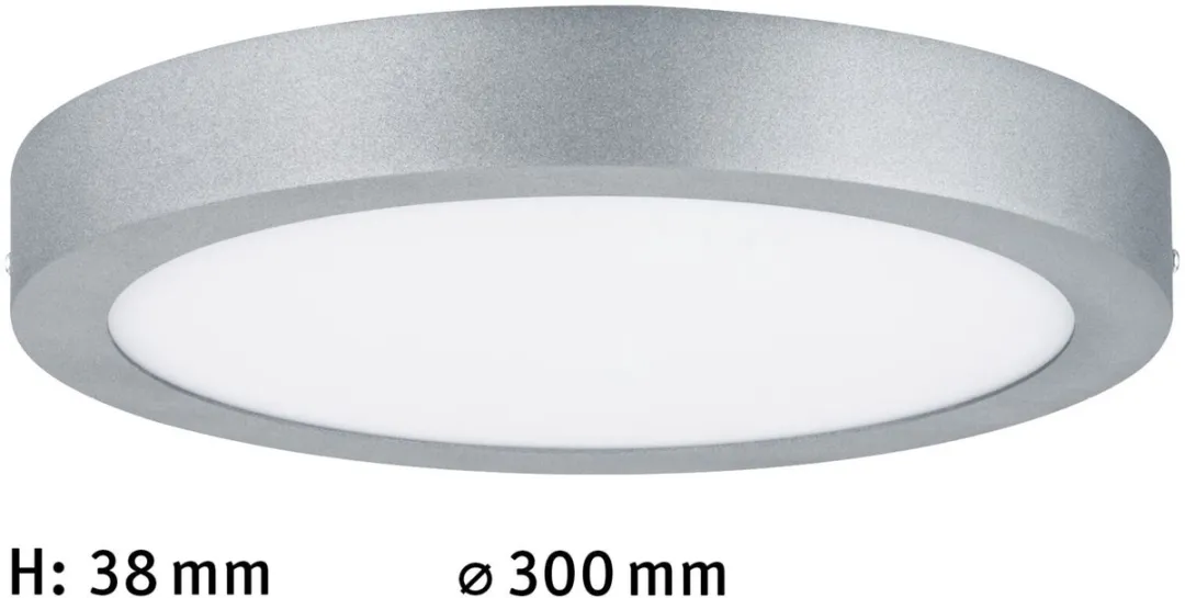 Paulmann LED-paneel Lunar Rond 300mm 16W 1450lm - Chroom mat - afbeelding 6 van 6