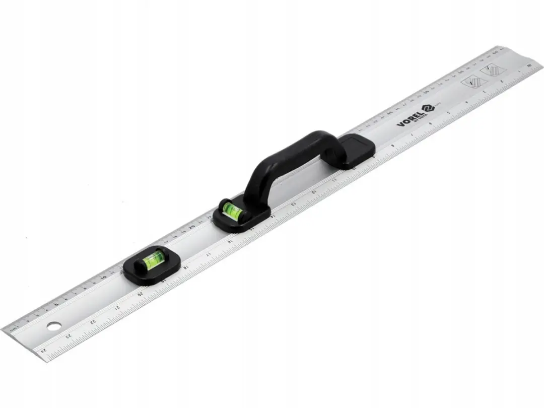 Vorel Aluminium Liniaal met Waterpas 600mm