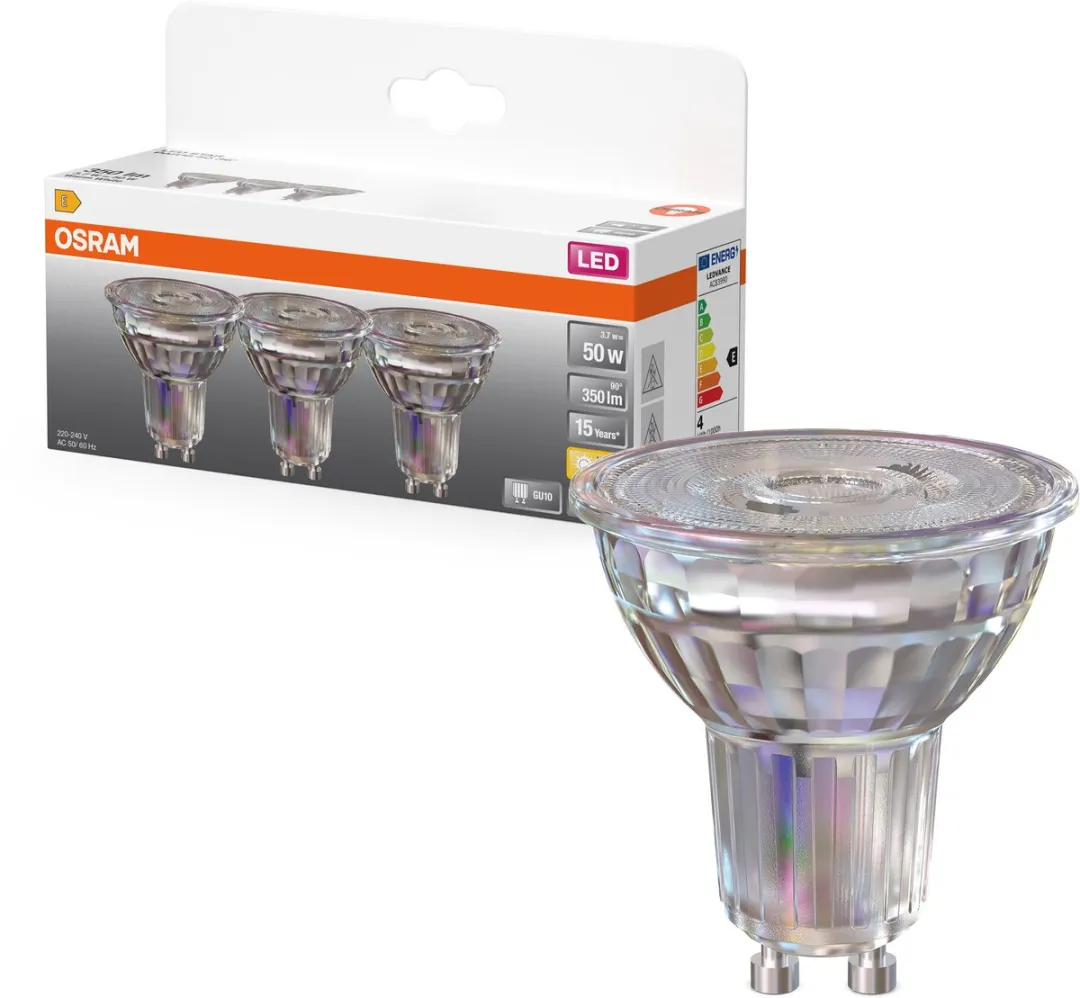 Osram LED Spot Star PAR16 GU10 3,7W 36° 350lm - 3 Stuks