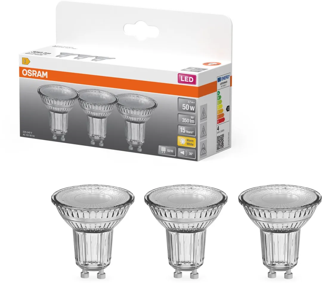 Osram LED Spot Star PAR16 GU10 3,7W 36° 350lm - 3 Stuks - afbeelding 6 van 6