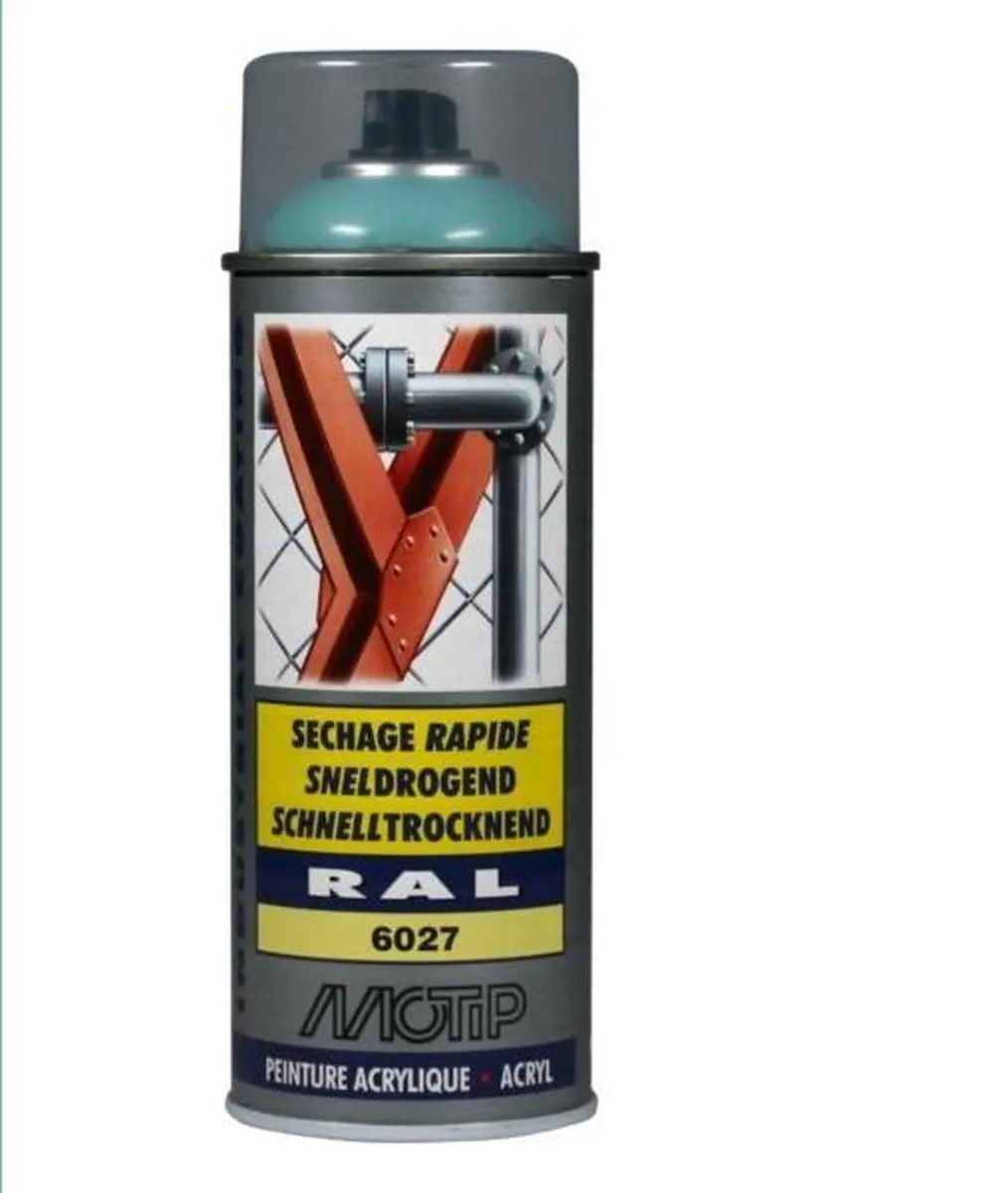 Motip industrial acryllak hoogglans RAL 6027 lichtgroen