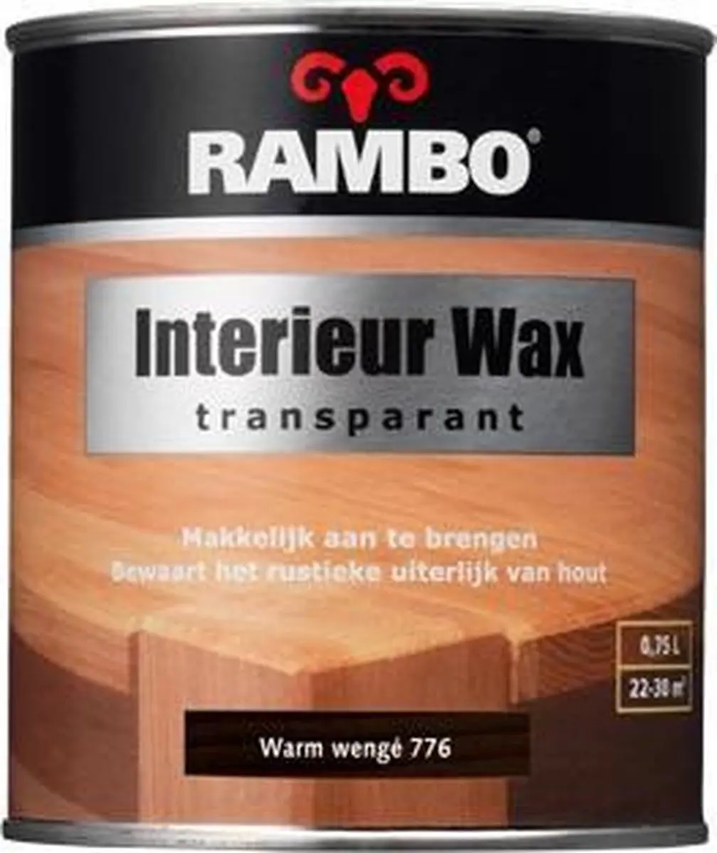 Rambo Interieurwax Transparant Warm Wenge 776 750 ml