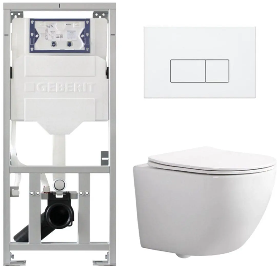 QeramiQ Dely Swirl Compact Toiletset