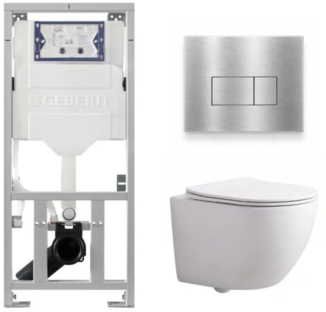 QeramiQ Dely Swirl Compact Toiletset