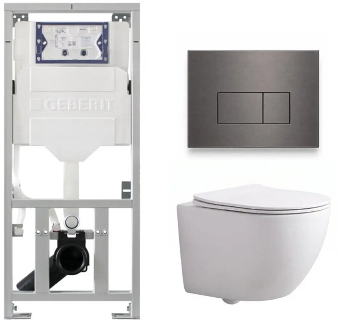 QeramiQ Dely Swirl Compact Toiletset