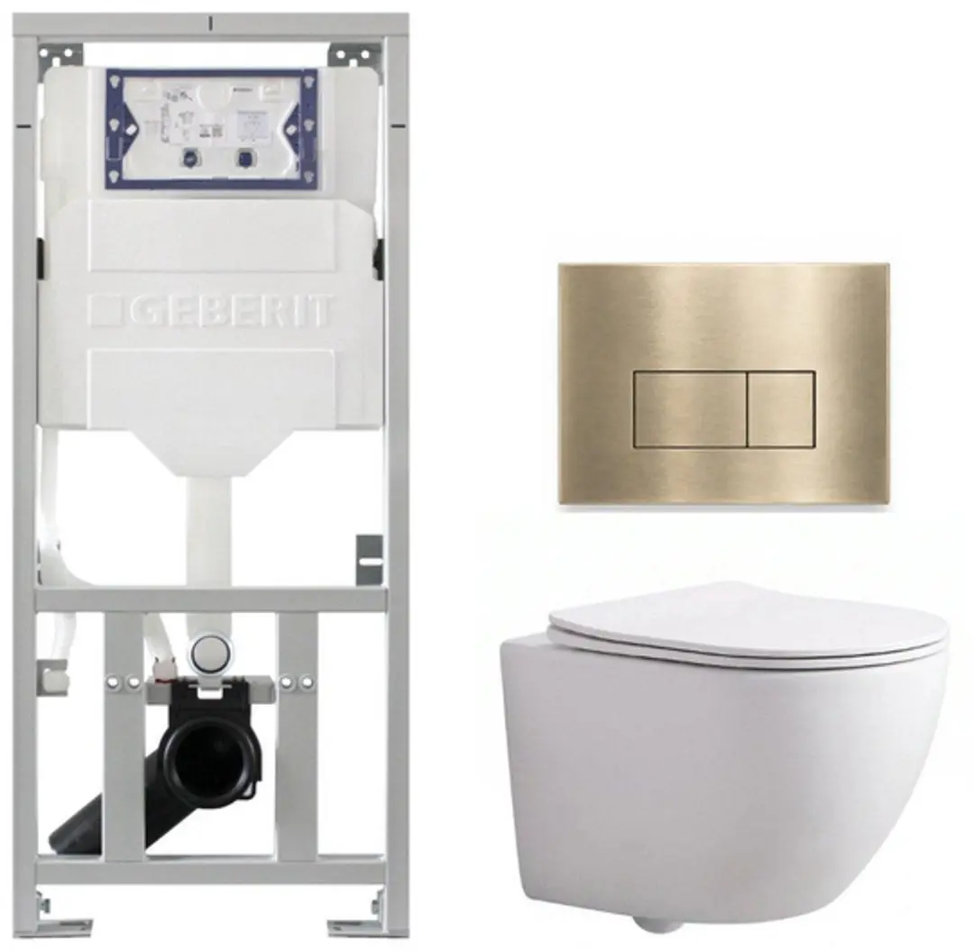 QeramiQ Dely Swirl Compact Toiletset