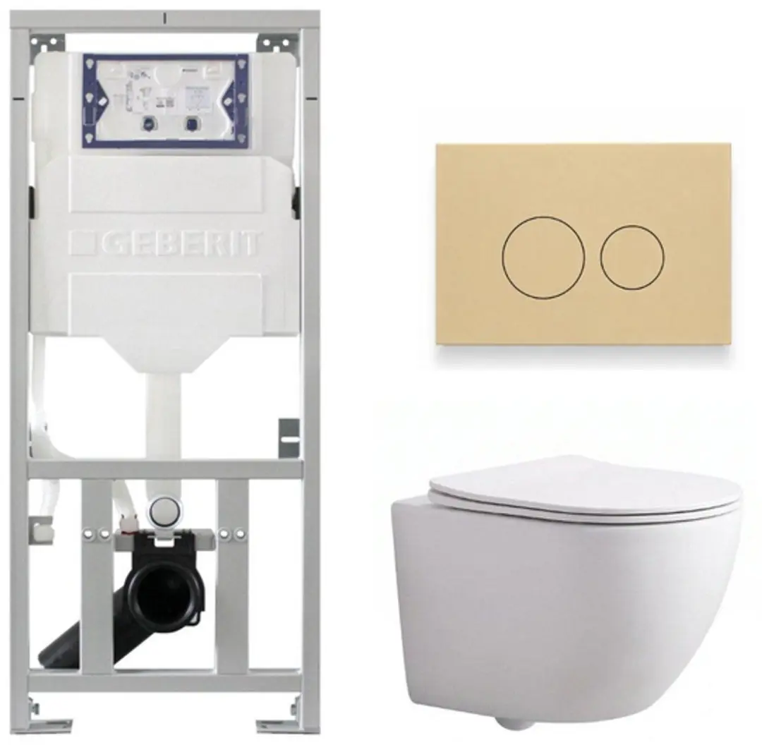 QeramiQ Dely Swirl Compact Toiletset