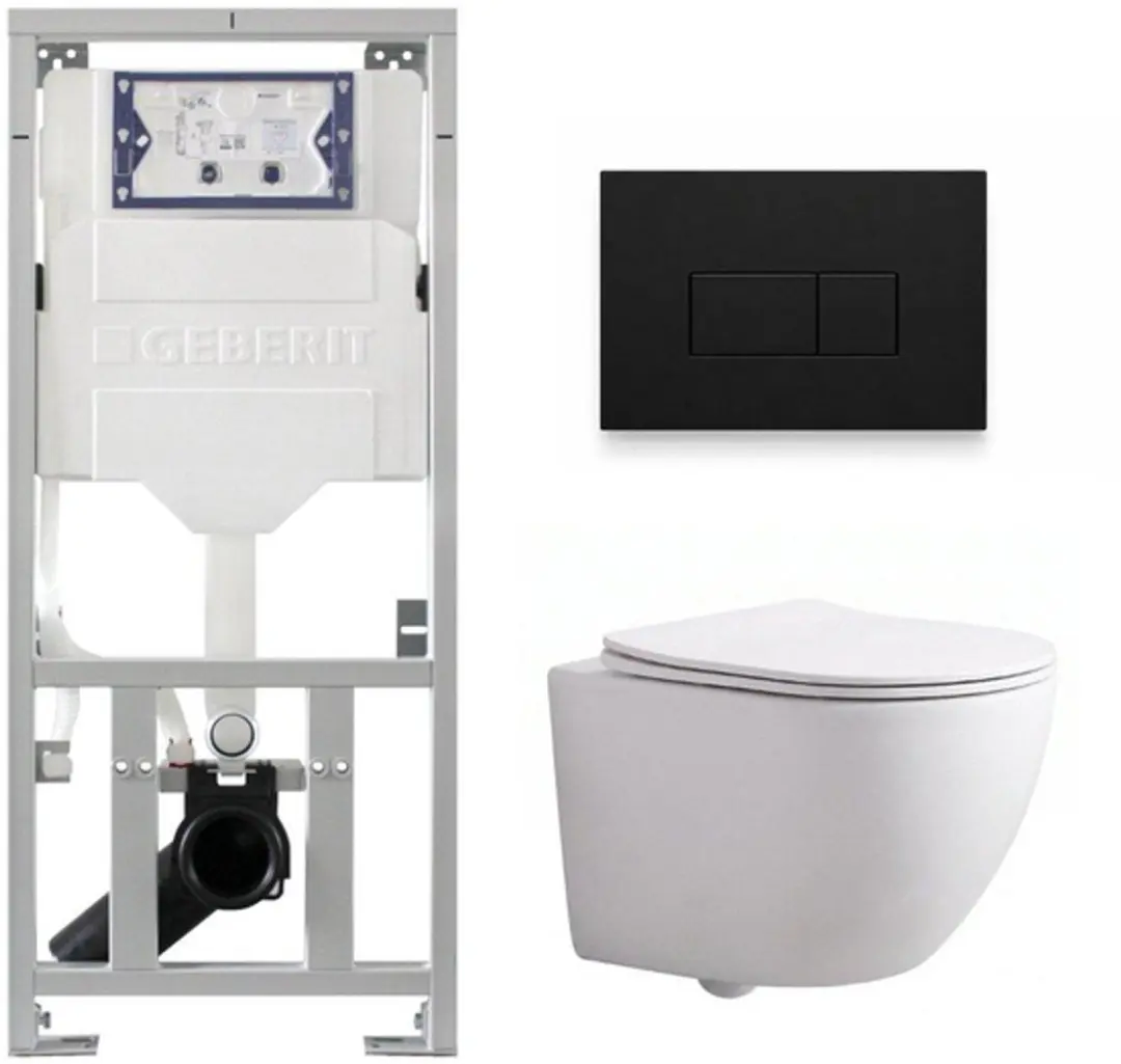 QeramiQ Dely Swirl Compact Toiletset