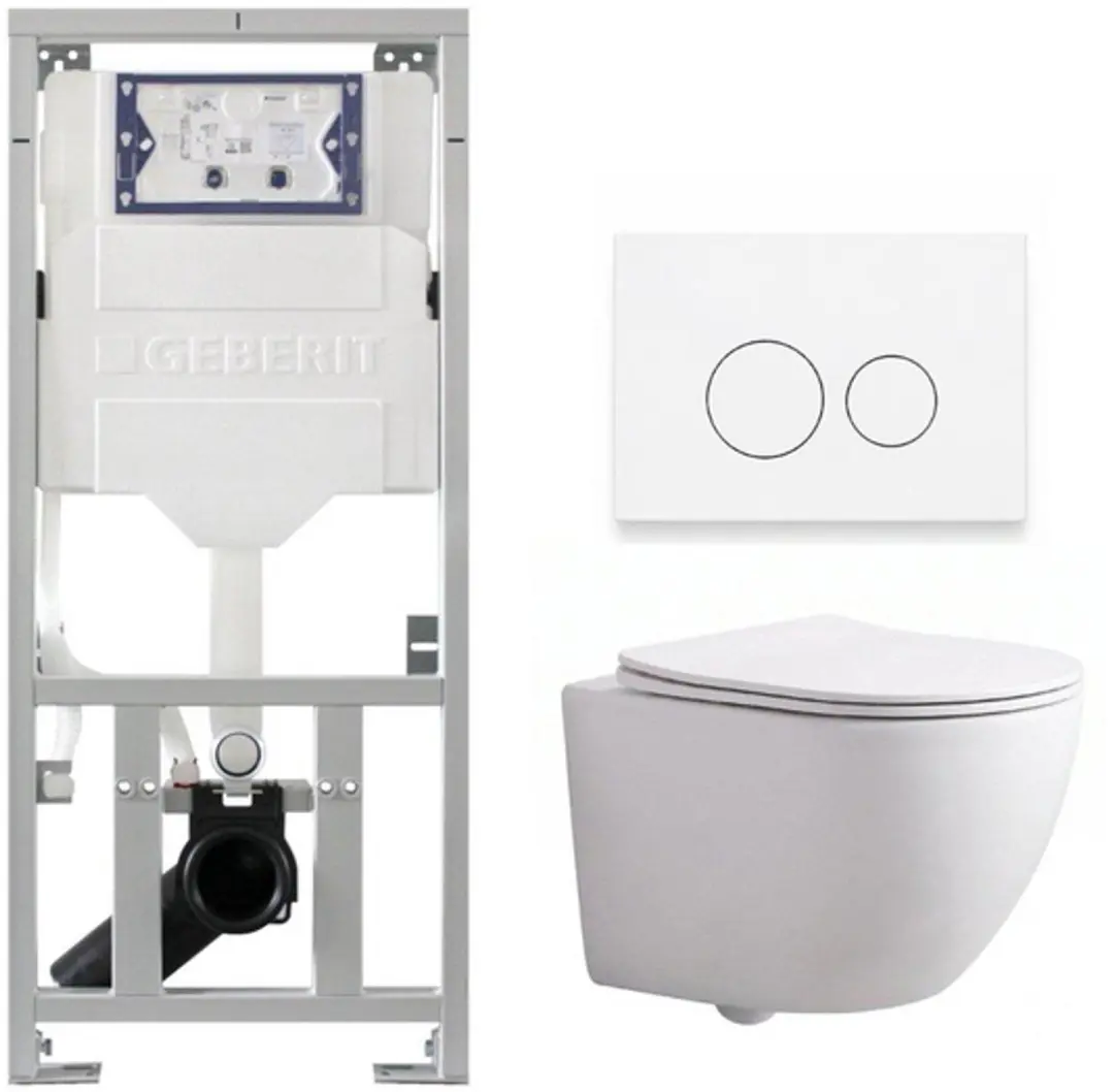 QeramiQ Dely Swirl Compact Toiletset