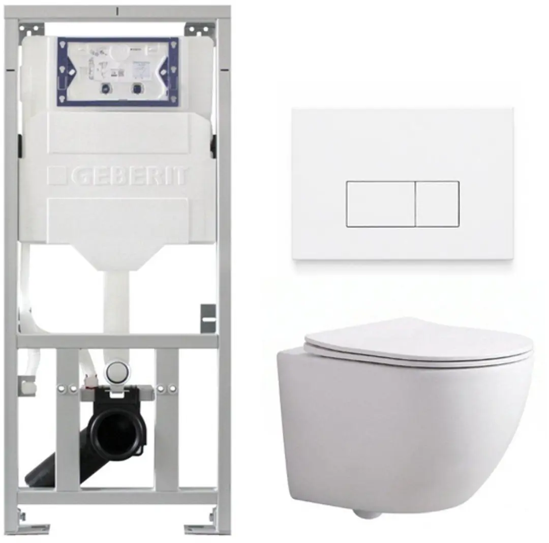 QeramiQ Dely Swirl Compact Toiletset