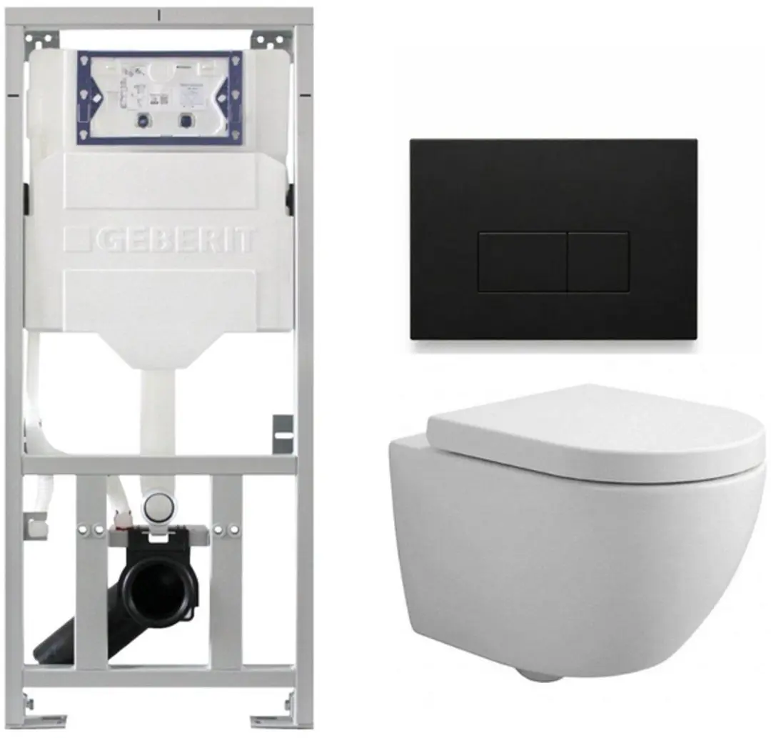 QeramiQ Dely Swirl Compact Toiletset