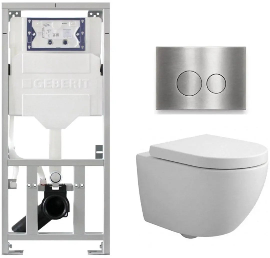 QeramiQ Dely Swirl Compact Toiletset