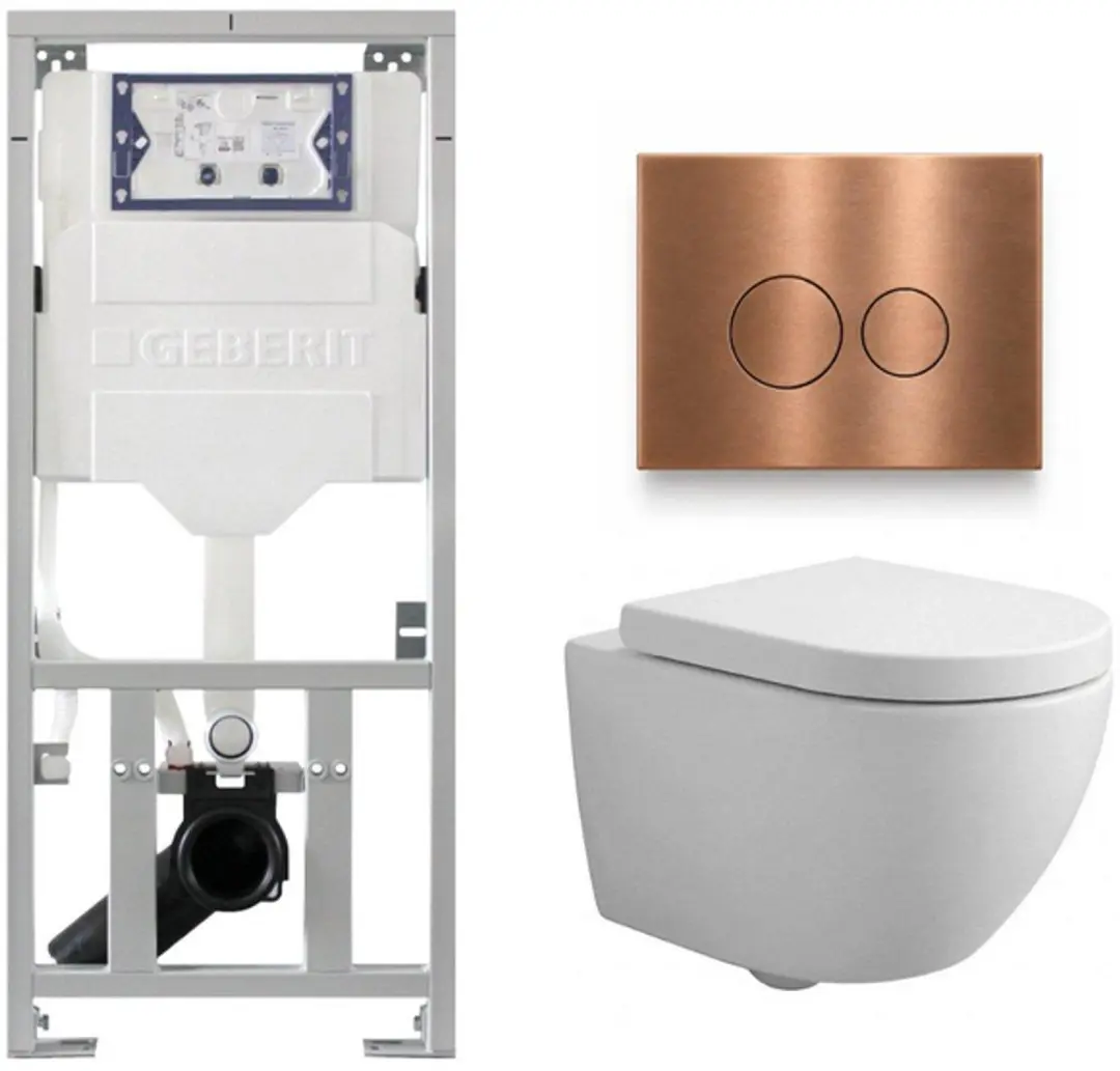 QeramiQ Dely Swirl Compact Toiletset
