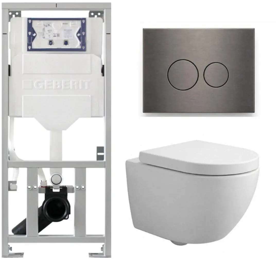 QeramiQ Dely Swirl Compact Toiletset