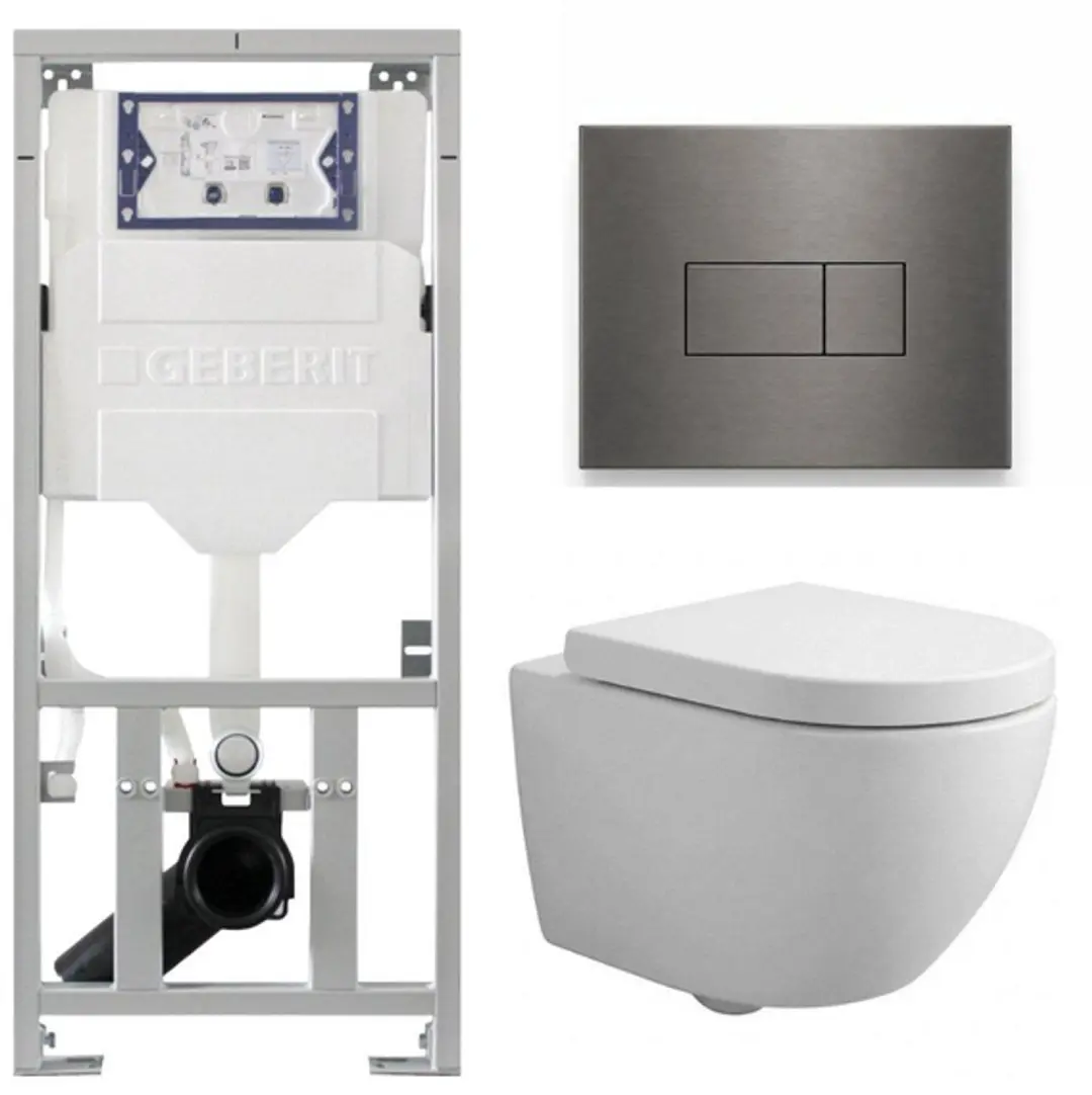QeramiQ Dely Swirl Compact Toiletset