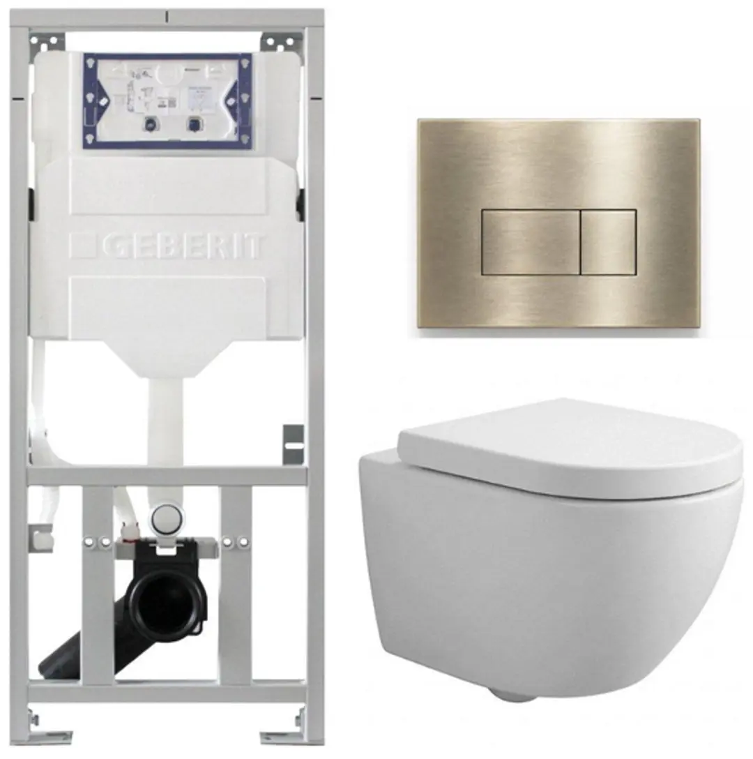 QeramiQ Dely Swirl Compact Toiletset