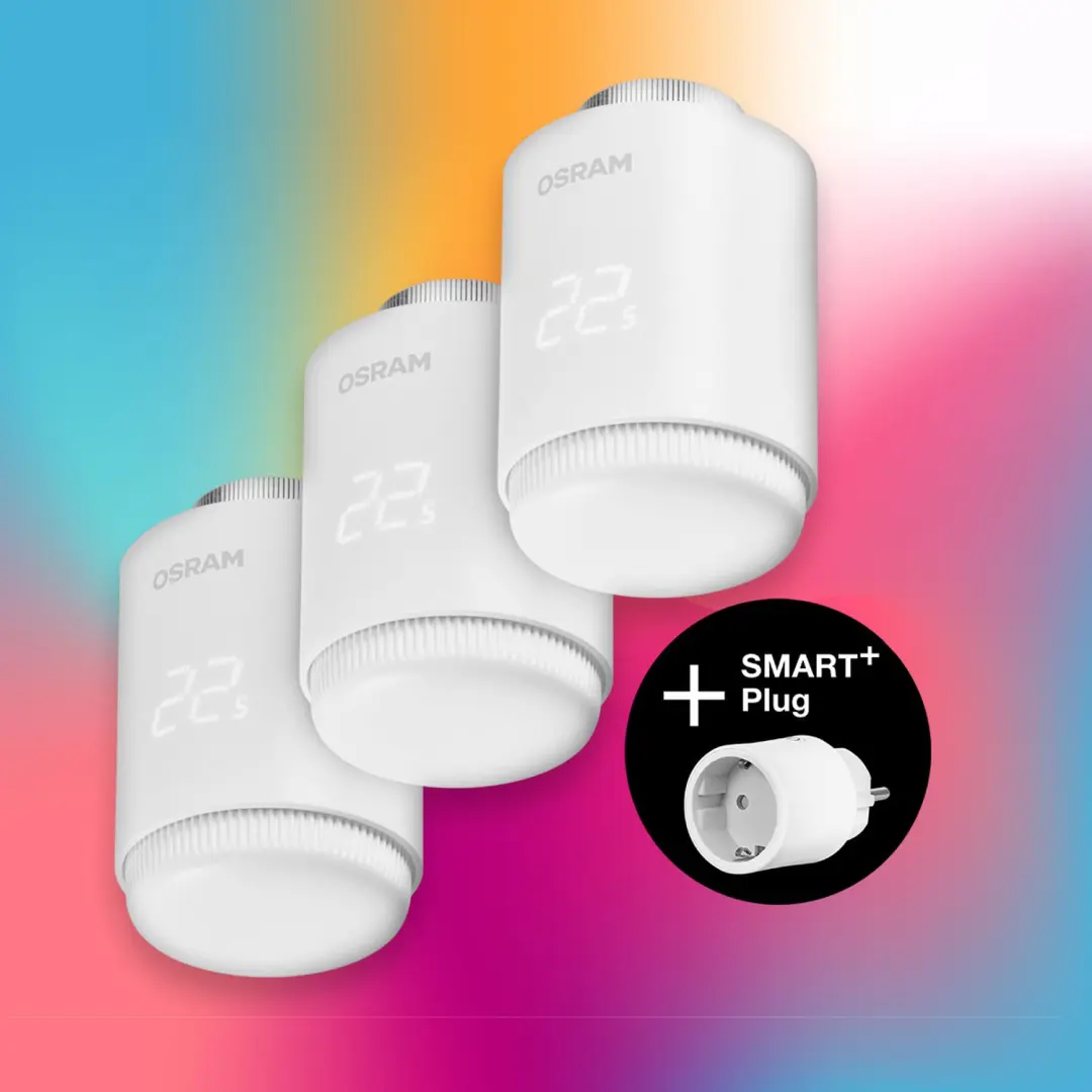 OSRAM SMART+ Bundle: 3er Set Heizkörperthermostate + Smart Matter Plug GRATIS