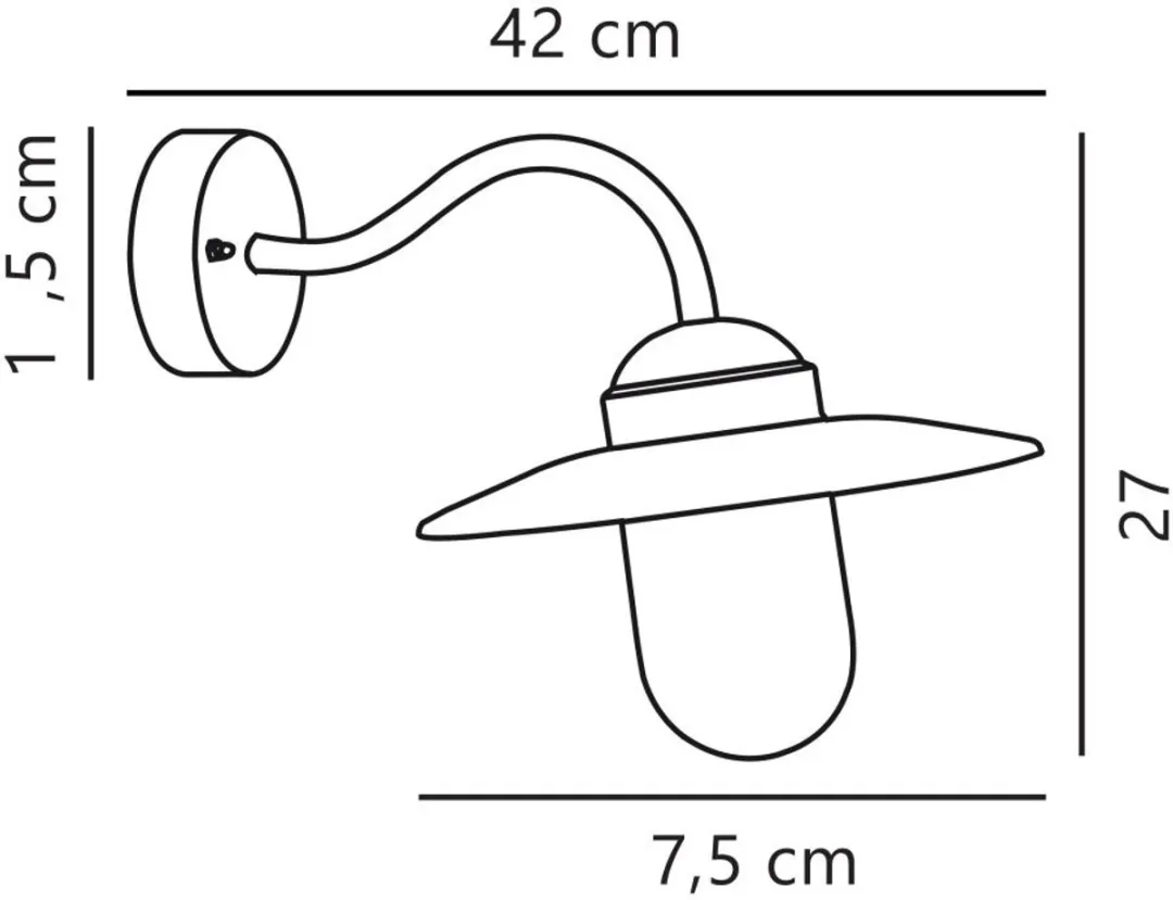 Nordlux Luxembourg Wandlamp Buiten E27