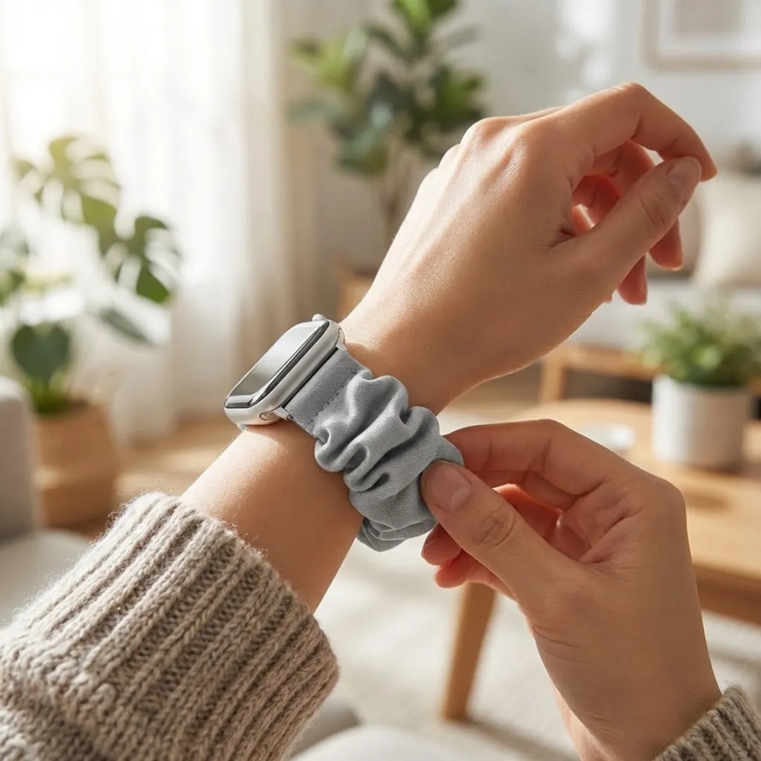 NUVEX Elastisch Horlogebandje Apple Watch 38-42mm - Grijs