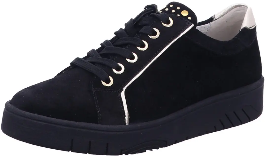 Waldläufer H-april Dames Sneakers - Zwart - 39 - afbeelding 3 van 6